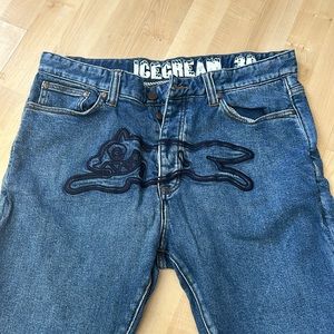 Ice-cream denim with Fox embroidery Size 36 Never worn